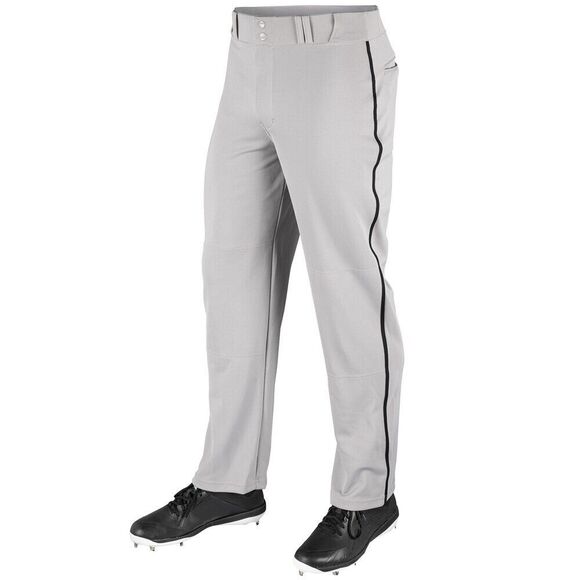 Champro Sports Gray with Black Stripe Youth size XL Open Bottom Baseball Pants - Picture 1 of 10
